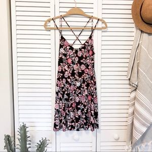 Forever 21 Hot Pink Floral Mini Dress